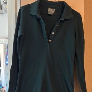 Lacoste Dark Teal Long Sleeve Polo